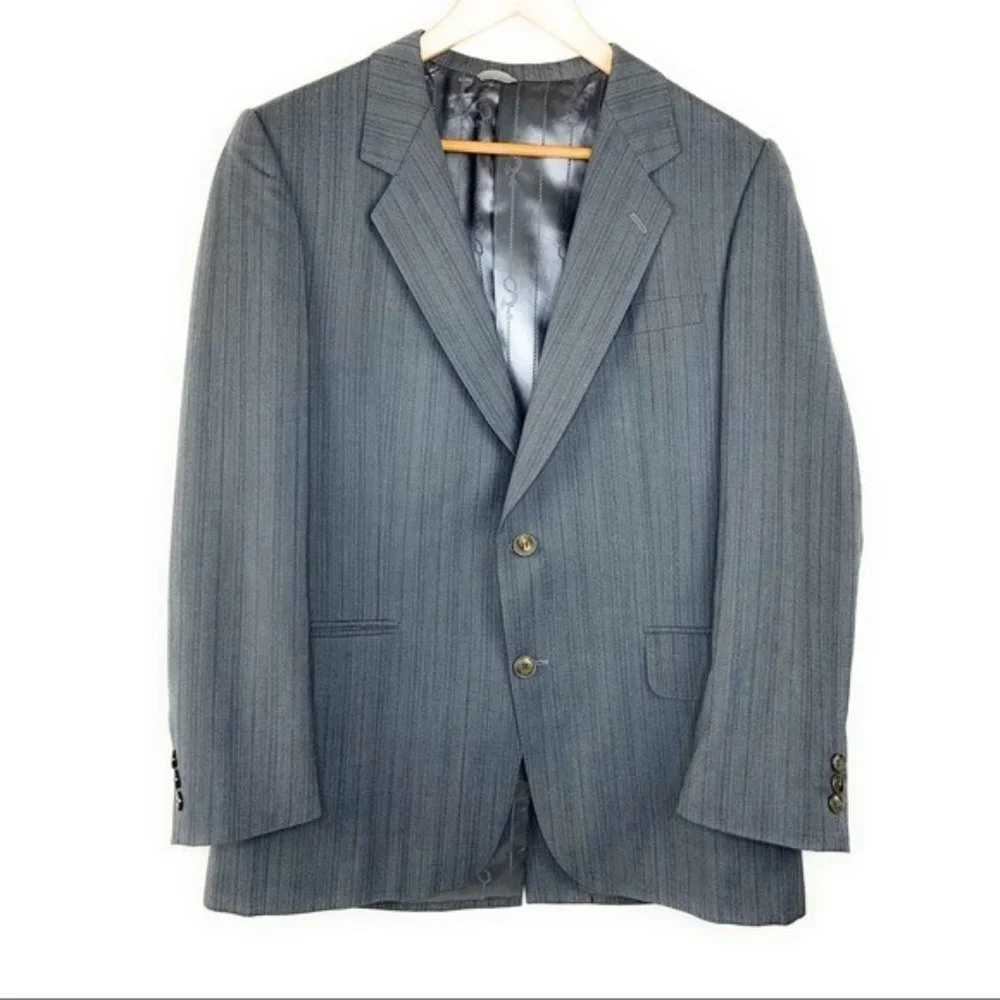 Size 40R Bartolini 2 Button Grey Blazer